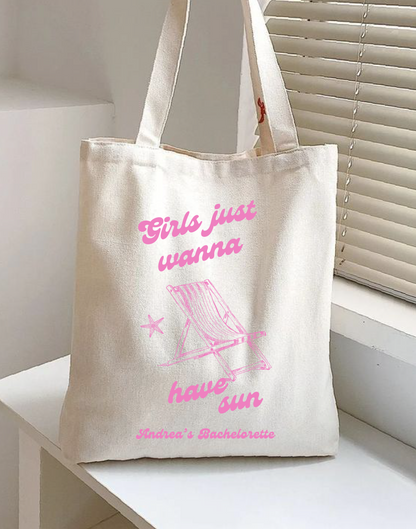 Tote Bag "Girls just wanna have sun"