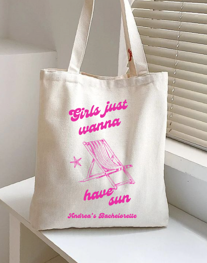 Tote Bag "Girls just wanna have sun"