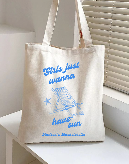 Tote Bag "Girls just wanna have sun"