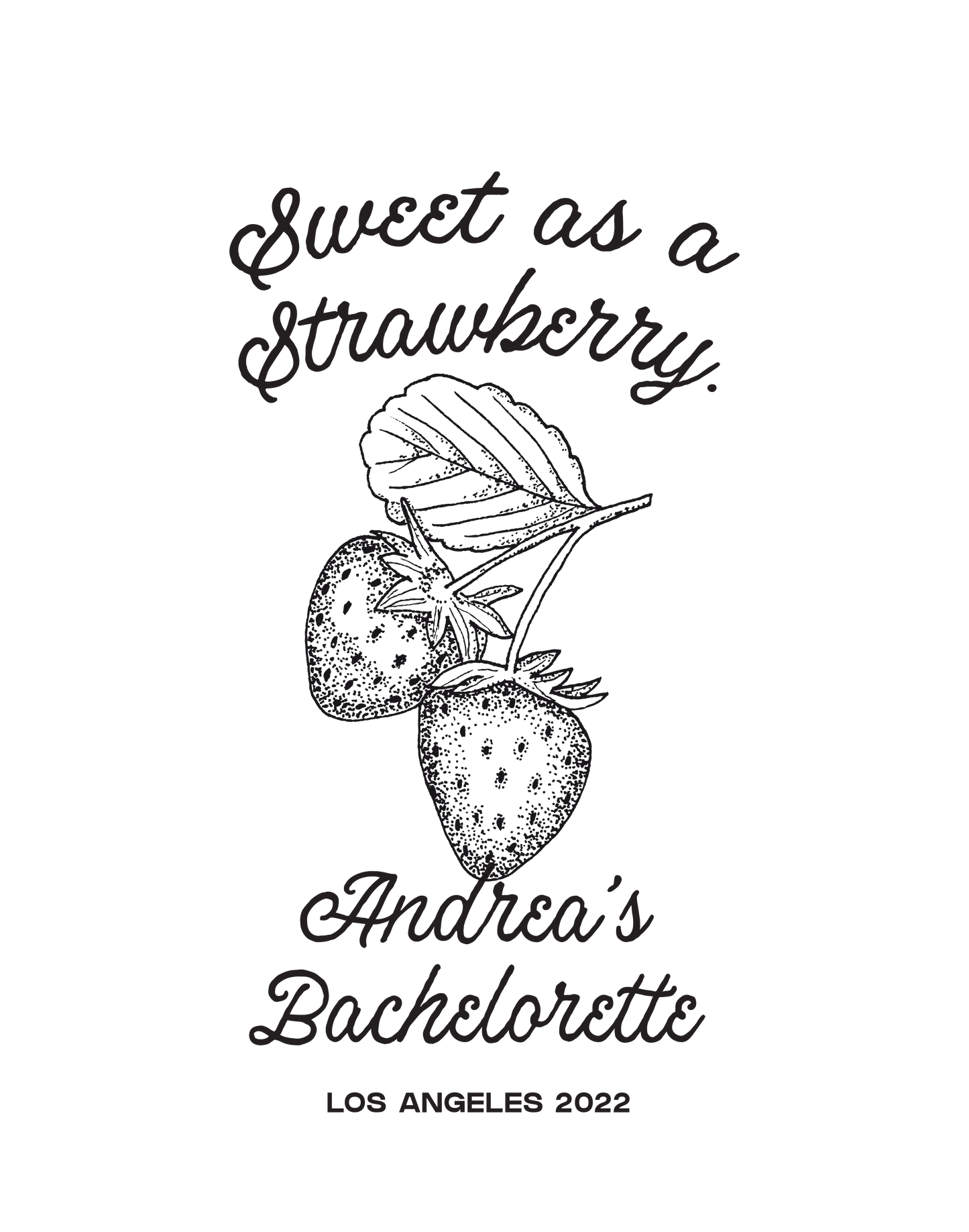 Tote Bag "Sweet as a Strawberry"