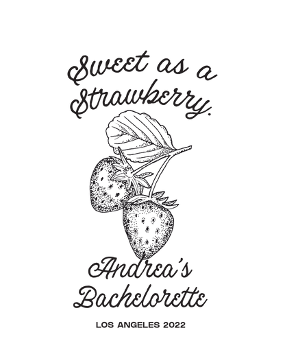 Tote Bag "Sweet as a Strawberry"