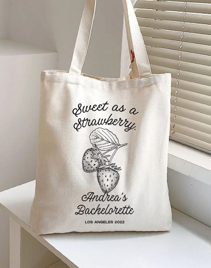 Tote Bag "Sweet as a Strawberry"