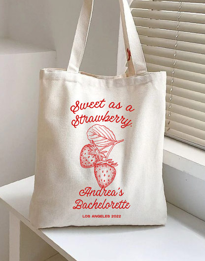 Tote Bag "Sweet as a Strawberry"