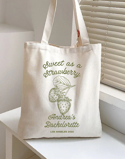 Tote Bag "Sweet as a Strawberry"